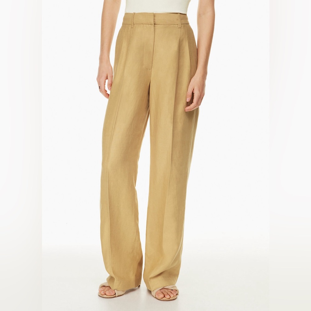 ❤️ LINEN EFFORTLESS Pants, aritzia, Wilfred, Butter Yellow